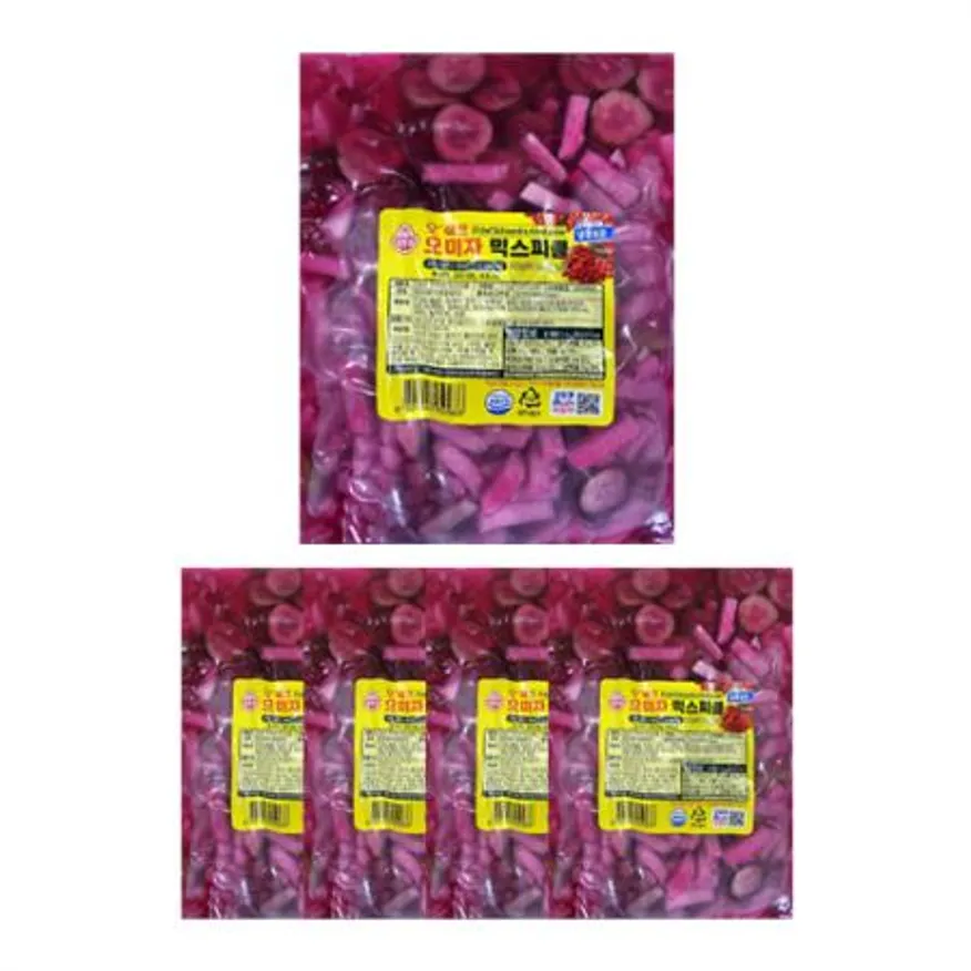 오뚜기 오쉐프 오미자 믹스피클 3kg 1박스 4개 이미지