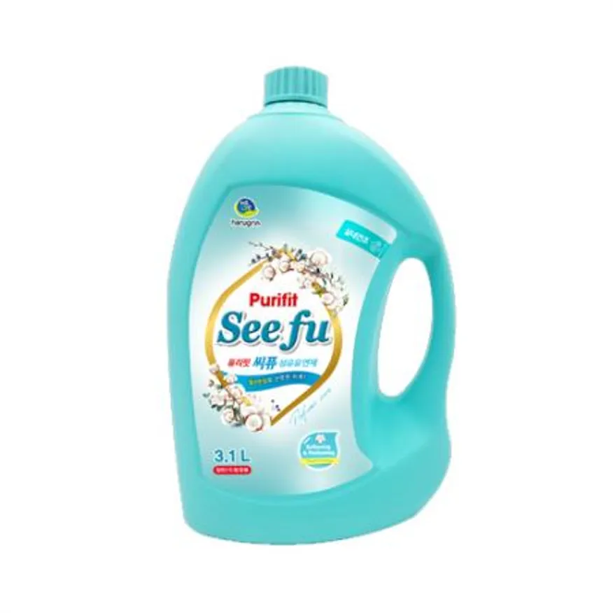 하루그린 퓨리핏 씨퓨 섬유유연제 웜코튼 3.1L 4개 이미지