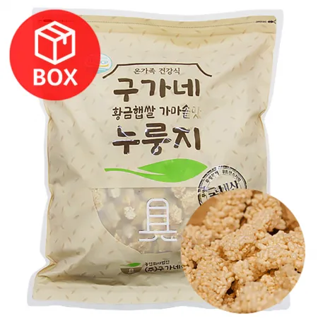 구가네 황금햅쌀 가마솥맛 누룽지 파지 3kg (4개입)