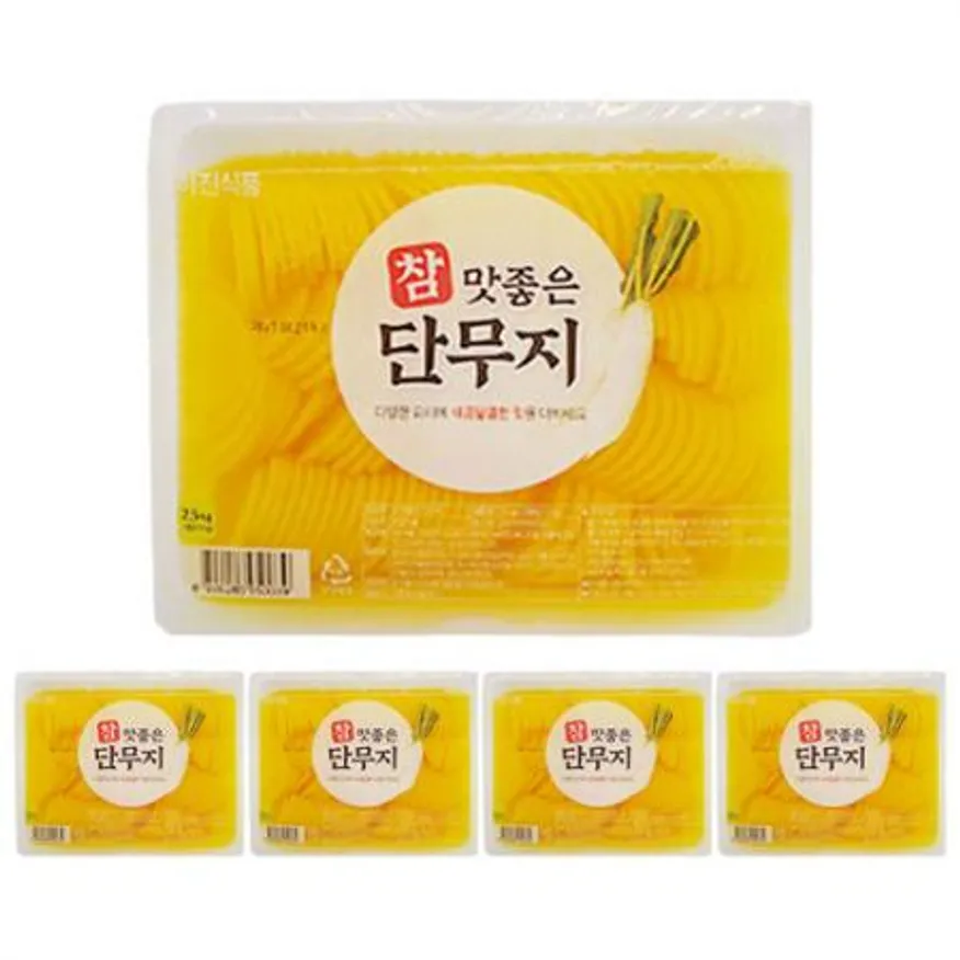하진 참맛좋은 반달단무지 2.5kg 4개 1박스 이미지