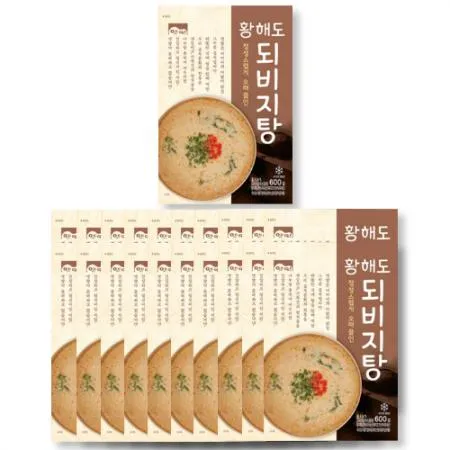 고향식품 되비지탕 600g 20팩 세트