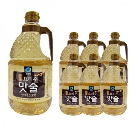 청정원 우리쌀 요리주 맛술 1.8L 1박스 6개