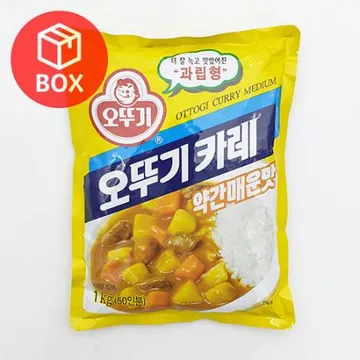 오뚜기 카레 약간매운맛 1kg X 10개 (1박스)