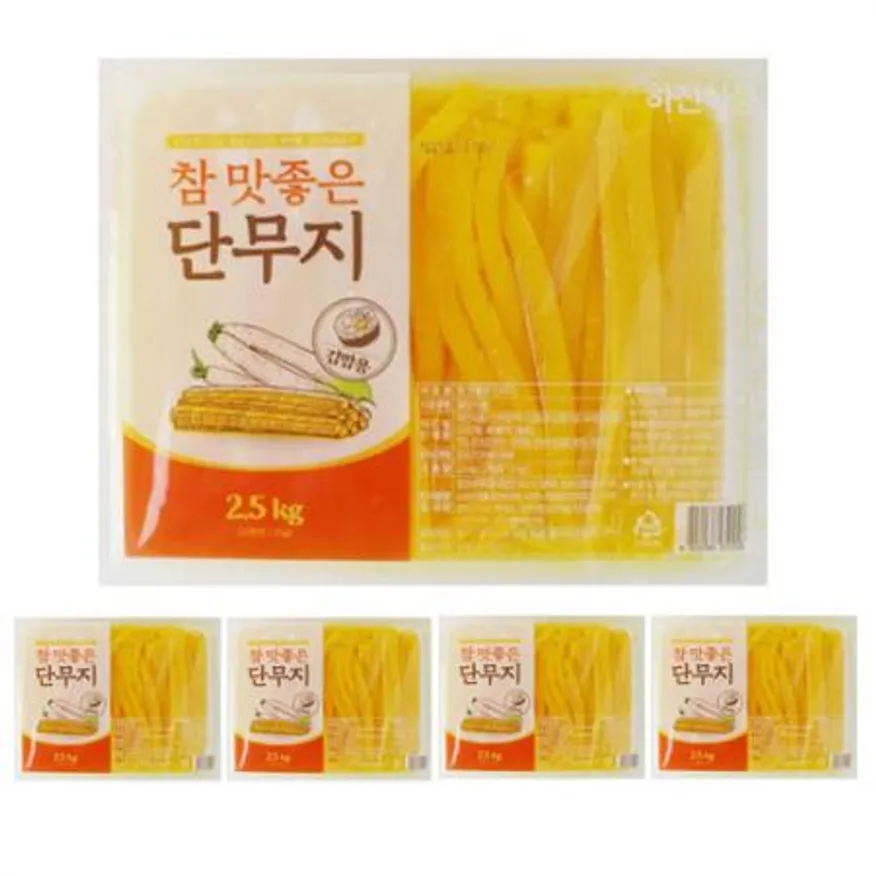 하진 참맛좋은 김밥단무지 2.5kg 4개 1박스 이미지
