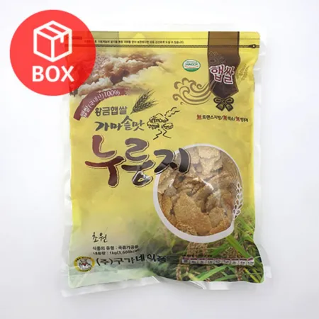 구가네 황금햅쌀 가마솥맛 누룽지 파지 1kg (10개입)