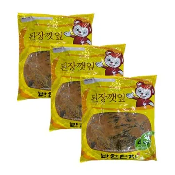반찬단지 된장깻잎 4kg 1박스 3개