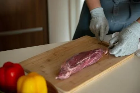 더케어드 식품용 베임방지 장갑 대형 1켤레 이미지