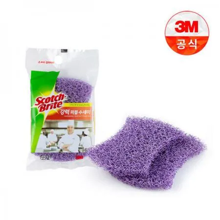 3M 강력퍼플 수세미 냄비, 주방기구 때 제거용(2개입)