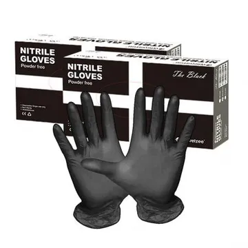 내구성 최고! 글러브트리 니트릴장갑 블랙 100매 M