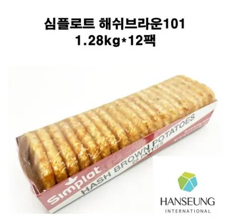 심플로트 해쉬브라운(15.36kg)박스 감자패티