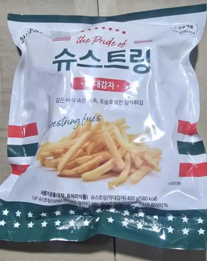 맛잇동 슈스트링 400g 소분감자 8kg 한승 박스 이미지