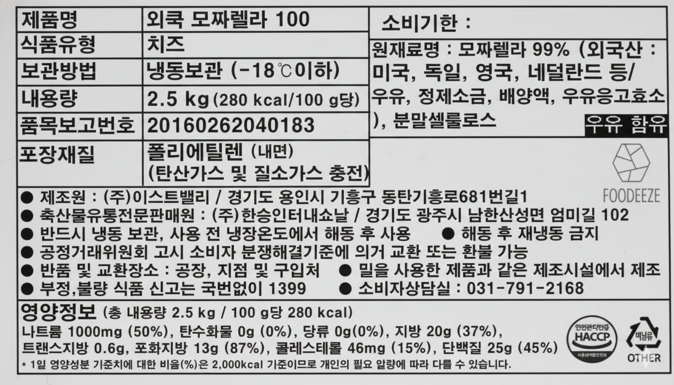 상품정보제공고시