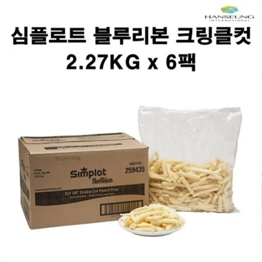 심플로트 크링클컷(C/C)(13.62kg)박스 주름감자 감자튀김 이미지