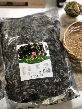 [맛집 추천] 특A급 한잎 목이버섯 1kg 손질 흑목이버섯 호텔납품 최애 한입목이 단편목이 버섯 은이 목이 송이 팽이 표고 식자재마트