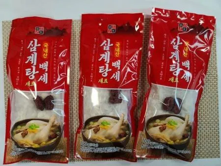 특A급 맛집 삼계탕재료 티백 한방 닭 백숙 재료 삼계탕 끓이는 육수 한약재 수육맛있게삶는 법 이미지