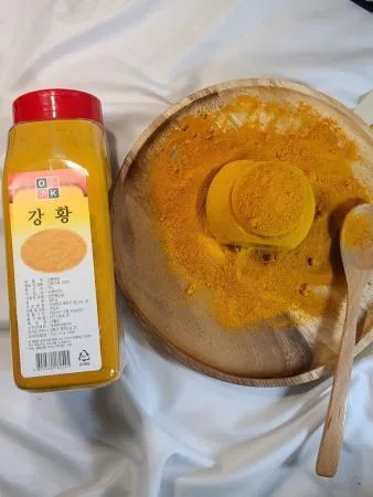 [맛집 추천] 특A급 강황가루 500g 커큐민 분말 인도 강황 수용성 강항 먹는법 차 밥 효능 이미지