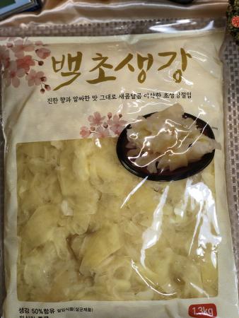 특A급 백 초생강 1.3kg 일식 생강 체 초절임 생강초 적 채생강 초 생강채 생강절임