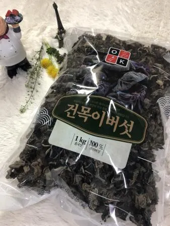 [맛집 대용량 추천] 특A급 건 목이버섯 1KgX10개 흑목이 버섯 짬뽕 모기 말린 검정 건 목이 반찬 도매 식자재마트