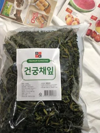[맛집 추천] 특A급 건궁채잎 1Kg 말린 궁채잎 궁채나물 잎 줄기상추잎 건나물 상추대 뚱채잎 궁채 순