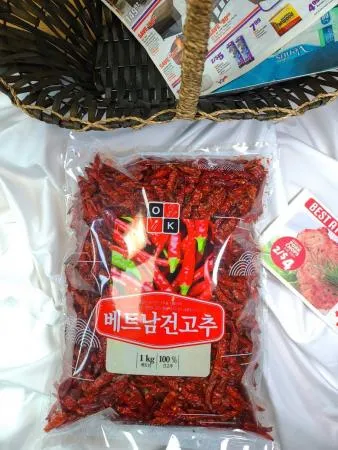 [맛집 추천] 특A급 베트남 건고추 1Kg 땡초 고추 청양고추 보다아주 매운 말린 엽떡 홍고추 고추가루 고추씨  이미지