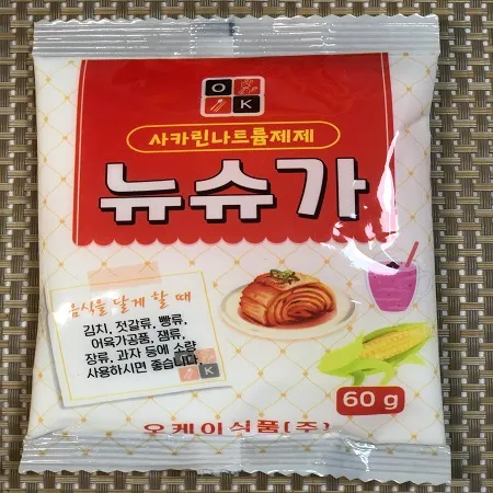 [맛집 추천] 특A급 오케이식품 뉴슈가 60g 스테비아 대신 뉴슈거 사카린 뉴수가 설탕대체 김치 깍두기 제빵 감미료