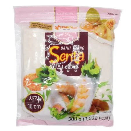 타이키 월남쌈 라이스페이퍼 16cm 300g (사각) 이미지