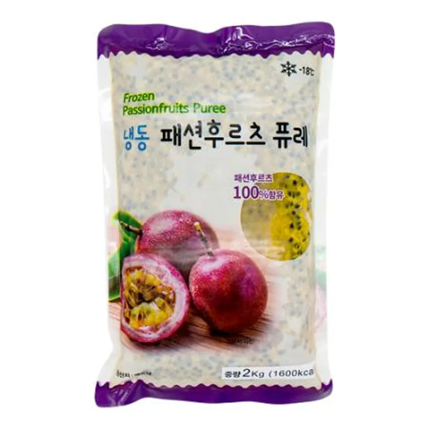 냉동 패션후르츠 퓨레 2kg(비닐포장) 이미지