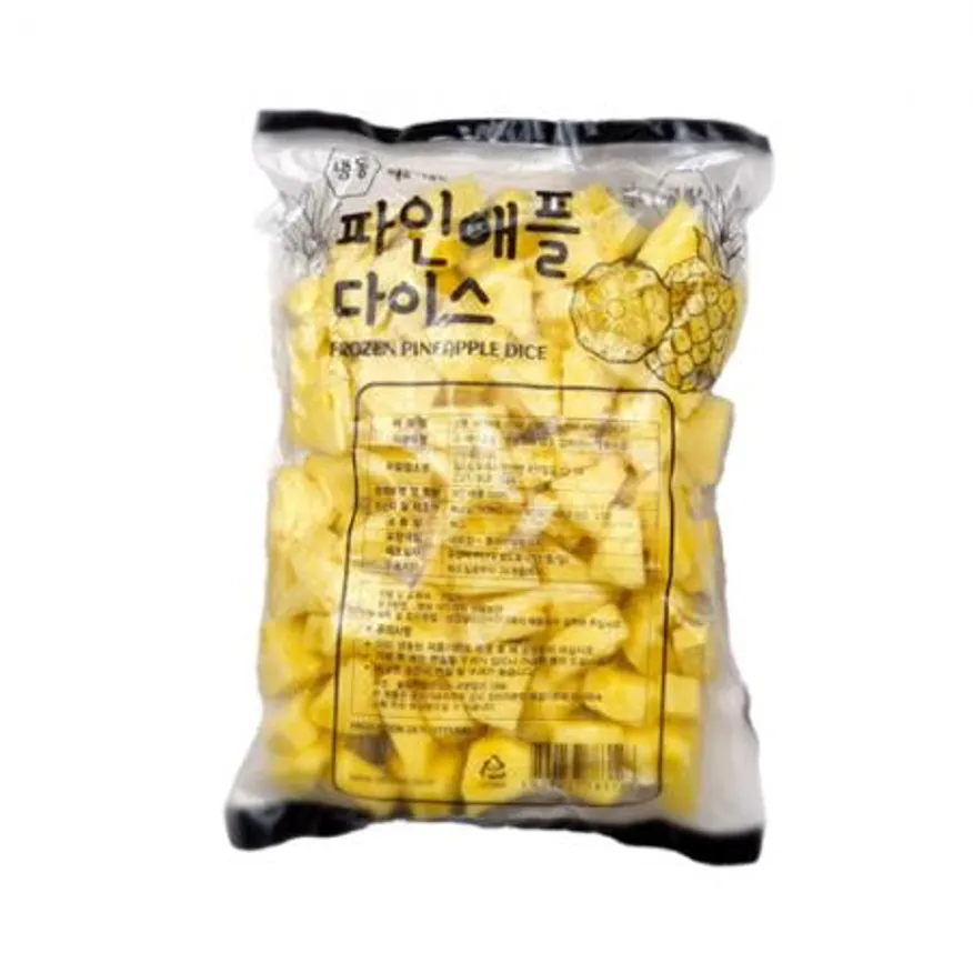 냉동 파인애플다이스 1kg 이미지