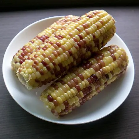 특품(중) 홍찰 냉동 삶은 찰옥수수 5개 1kg(14~17cm내외) 간편간식 이미지