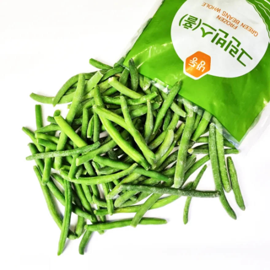 냉동야채 그린빈스(홀)1kg 풋강낭콩 프린세스 프렌치 빈 줄기콩 껍질콩 이미지