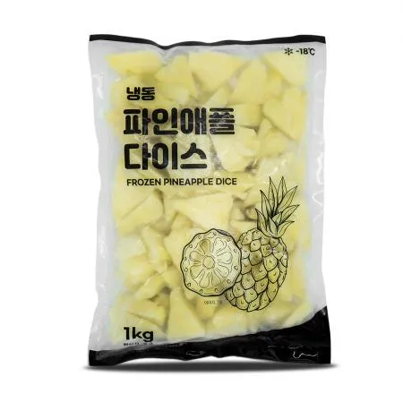 냉동 파인애플다이스 1kg
