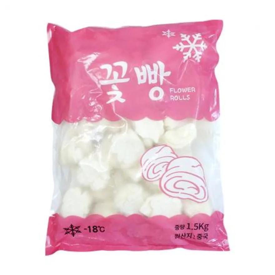냉동 꽃빵 1.5kg(30g x 50개) 중화요리 고추잡채 이미지
