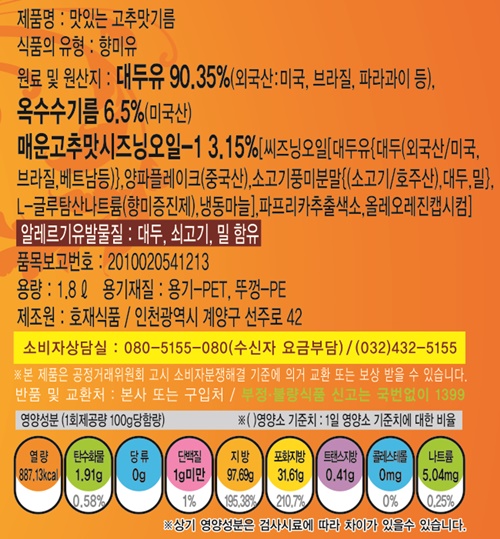 상품정보제공고시