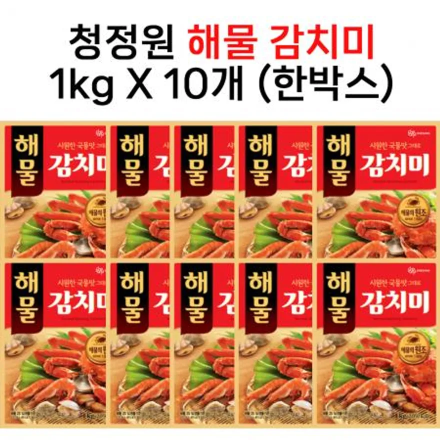 대상 청정원 해물 감치미 1kg X 10개 (한박스) 대용량 업소용 이미지