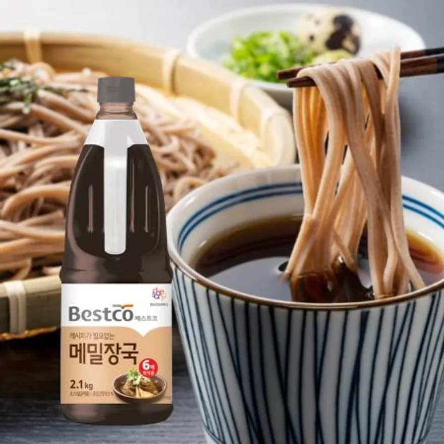 대상 베스트코 메밀장국 2.1kg 소바 메밀국수 우동 이미지
