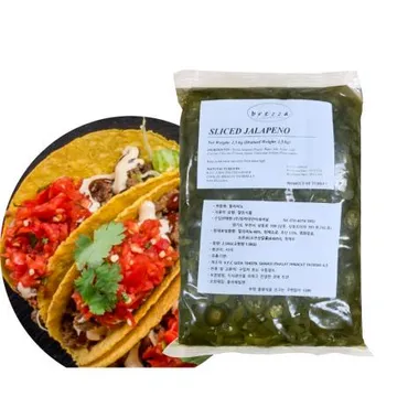 할라피뇨 슬라이스 파우치 2.5kg / 피자,케밥,또띠아,퀘사디아,멕시코음식