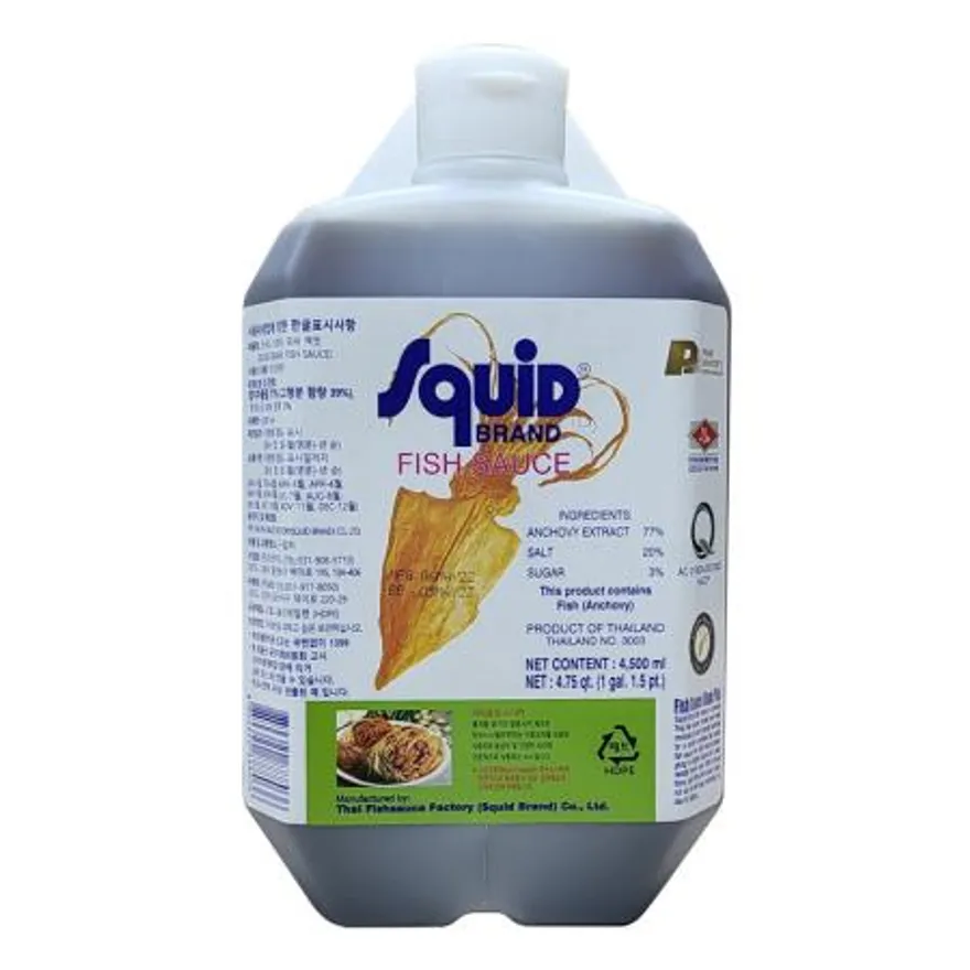 스퀴드 브랜드 피쉬 액젓 소스 4.5L 이미지