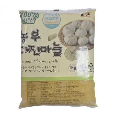 100% 국내산 냉동다진마늘 농부다진마늘 1kg 업소용