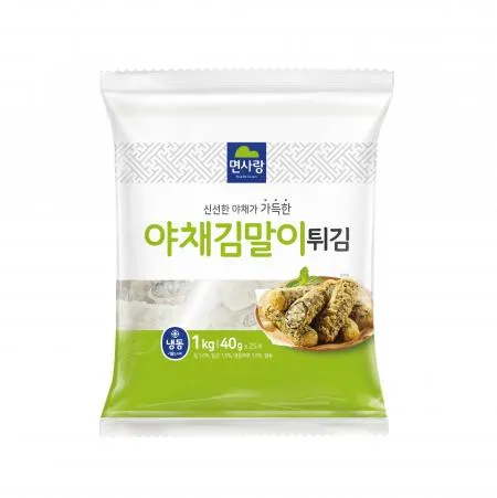 면사랑 야채김말이튀김(40g*25개) 1kg