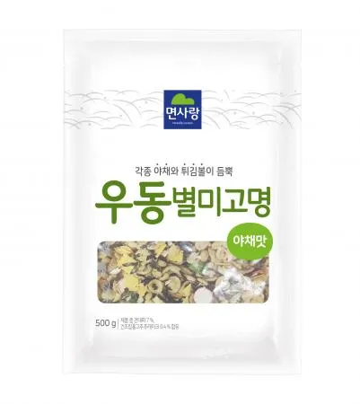 면사랑 우동별미고명 500g