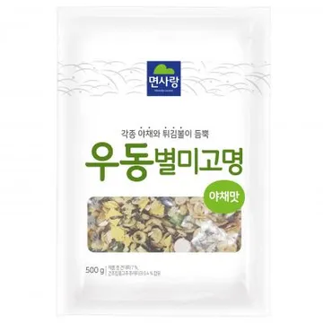 면사랑 우동별미고명 500g