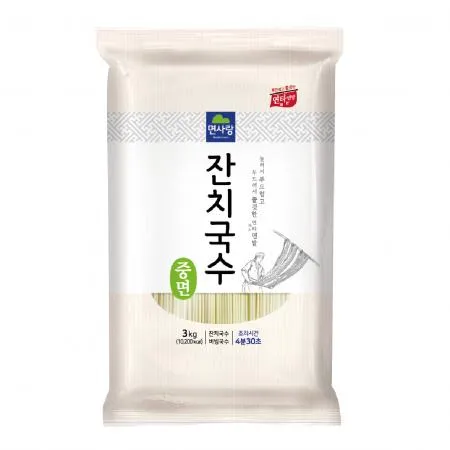 면사랑 국수 3kg 중면