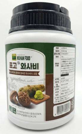 표고버섯와사비 3kg 업소용 표고톡와사비 표고와사비장 고추냉이