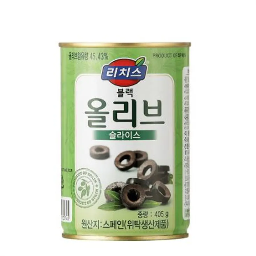 동서리치스 블랙올리브 슬라이스405g 이미지