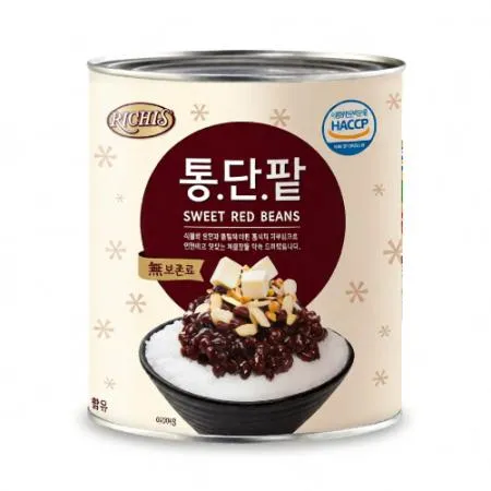 동서 리치스 통단팥 3kg(깡통/캔) 빙수팥