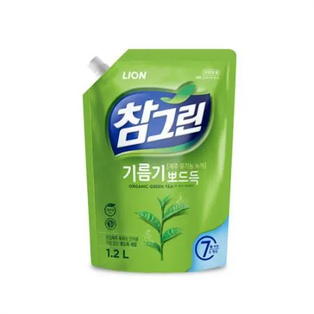 참그린 녹차 뽀드득 주방세제 리필 1.2kg