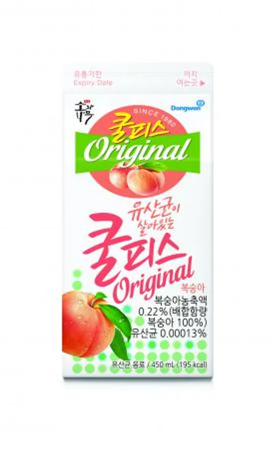 쿨피스 복숭아 450ml 이미지