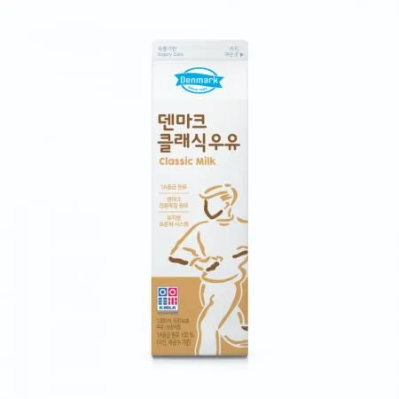 덴마크 클래식 우유 1L 1병