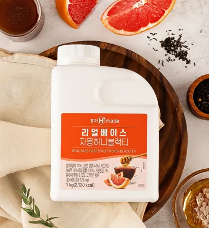 흥국 맘스리얼베이스 허니자몽블랙티 1kg