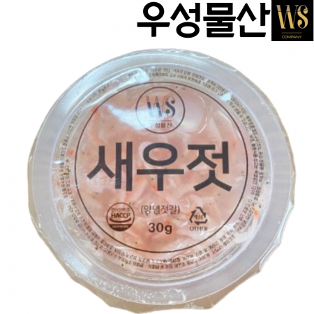 우성물산 새우젓 일회용 소스 족발 편육 보쌈 수육 원터치 새우젓소스 30g*100입 이미지
